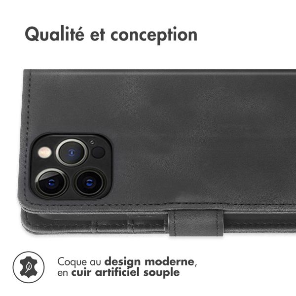 imoshion Etui de télephone portefeuille avec cordon Apple iPhone 12 (Pro) - Noir