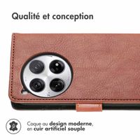 imoshion Étui de télephone portefeuille OnePlus 12 - Marron