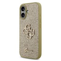 Guess Coque 4G Metal Logo Glitter Apple iPhone 17 - Doré