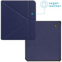 imoshion Étui de liseuse portefeuille Pliable Kobo Libra Colour - Bleu foncé