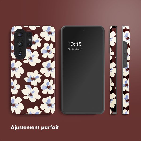 Selencia Coque arrière Vivid Samsung Galaxy S26 Ultra - Choco Flower Pop