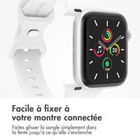 imoshion Bracelet en silicone⁺ Apple Watch Series 1 á 10 / SE / Ultra (2) (44/45/46/49 mm) - White - Taille M/L