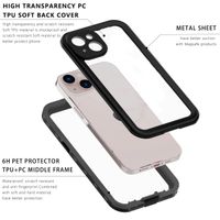 Redpepper Coque imperméable Dot Plus Apple iPhone 14 Plus - Noir