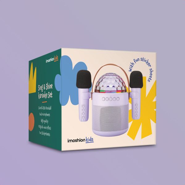 imoshion Sing & Shine Karaoke Set - Enceinte et 2 micros - Lavender Lilac