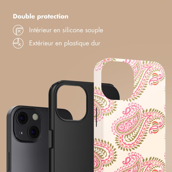 Selencia Coque arrière Vivid Apple iPhone 13 - Paisley Blush