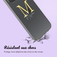 Coque personnalisée avec une lettre iPhone 15 - Transparent