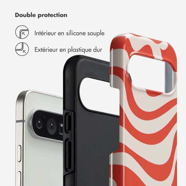 Selencia Coque arrière Vivid Google Pixel 10 / 10 Pro - Dream Swirl Orange