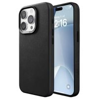 Woodcessories Coque Bio Leather MagSafe iPhone 15 Pro - Noir