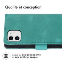 imoshion Etui de télephone portefeuille avec cordon Apple iPhone 11 - Turquoise