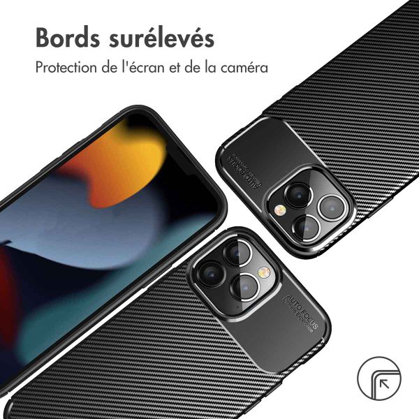imoshion Coque silicone Carbon Apple iPhone 14 Pro Max - Noir