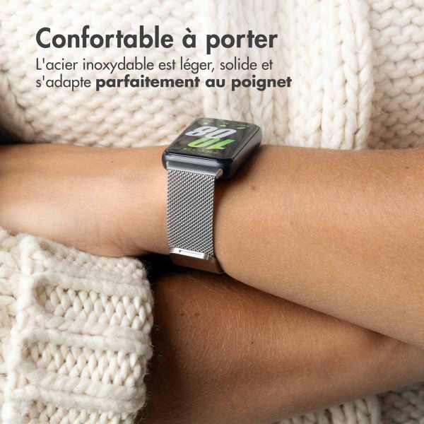 imoshion Bracelet magnétique milanais Samsung Galaxy Fit 3 - Argenté