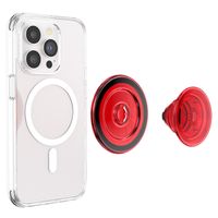 PopSockets PopGrip MagSafe Round - Translucent Danger Red