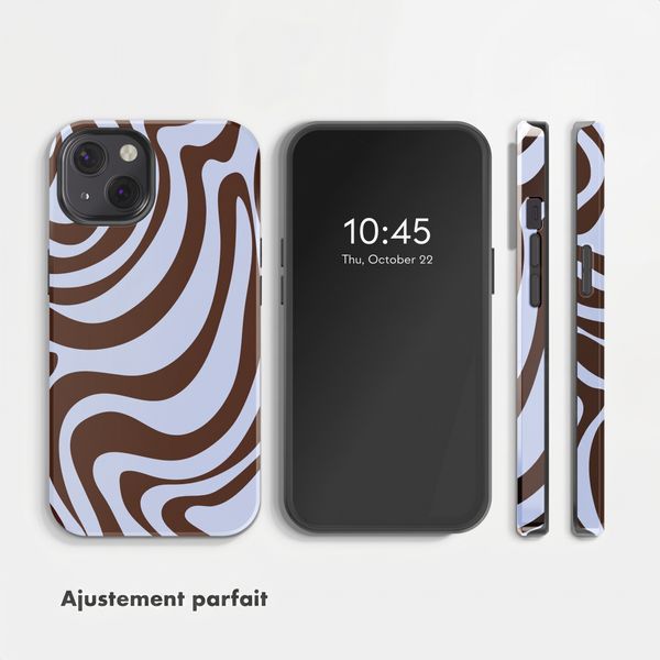 Selencia Coque arrière Vivid Apple iPhone 13 - Dream Swirl Chocolate
