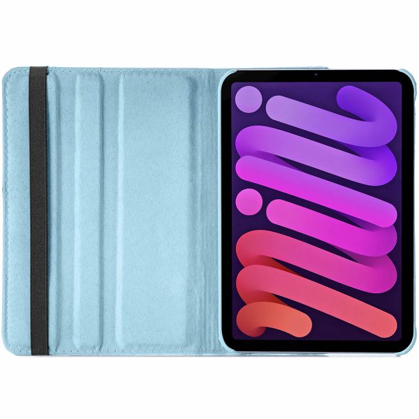 imoshion Coque tablette rotatif à 360° iPad Mini 7 (2024) / iPad Mini 6 (2021) - Turquoise