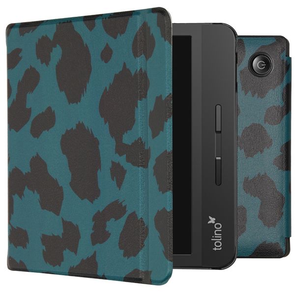 imoshion ﻿Design Slim Hard Sleepcover avec support Tolino Vision 5 - Green Leopard