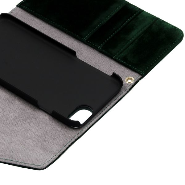 iDeal of Sweden Mayfair Clutch Velvet iPhone SE (2022 / 2020) / 8 / 7 / 6(s) - Vert