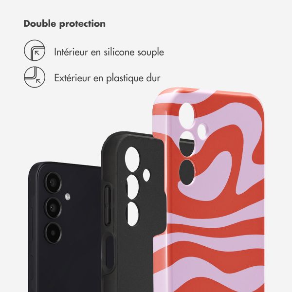 Selencia Coque arrière Vivid Samsung Galaxy A15 (5G/4G) - Dream Swirl Pink