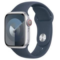 Apple Bracelet Sport Apple Watch Series 1 t/m 9 / SE (38/40/41 mm) | Series 10 / 11 (42 mm) - Taille M/L - Storm Blue