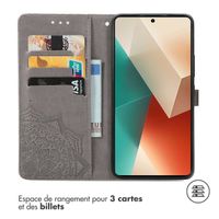 imoshion Etui de télephone Mandala Xiaomi Redmi Note 13 Pro (5G) / Poco X6 - Gris