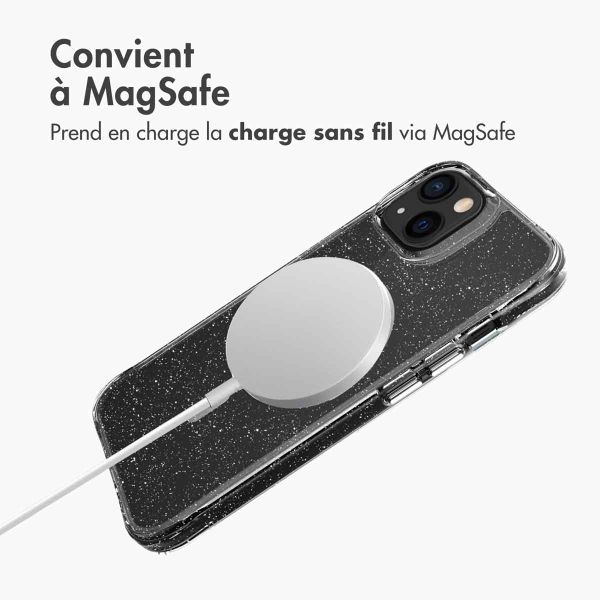 imoshion Coque Pailletée avec MagSafe iPhone 13 - Argent