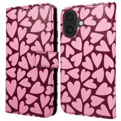 imoshion Étui de télephone portefeuille Design Apple iPhone 16 - Hearty Blush