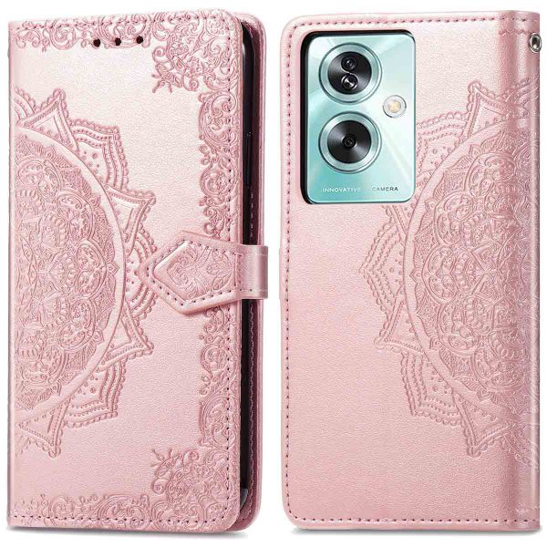 imoshion Etui de téléphone portefeuille Mandala OnePlus Nord N30 SE - Rose Dorée