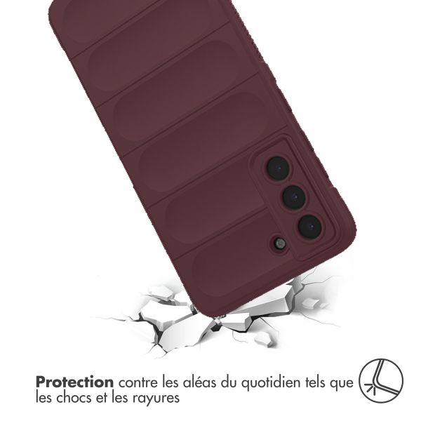 imoshion Coque arrière EasyGrip Samsung Galaxy S21 FE - Aubergine