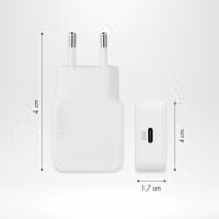 Accezz Chargeur GaN Ultra Slim - USB-C - 20 W - Blanc