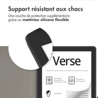 imoshion Étui de liseuse portefeuille Slim Soft Pocketbook Verse / Verse Pro / Verse Pro Color / Vivlio Light / Light HD - Bleu foncé