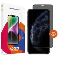 Accezz Protection d'écran en verre trempé Privacy Apple iPhone 11 Pro / Xs / X
