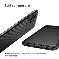 imoshion Coque silicone Carbon Samsung Galaxy A03 - Noir