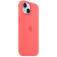 Apple Coque en silicone MagSafe Apple iPhone 15 - Guava