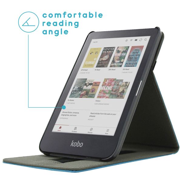 imoshion Étui á rabat Kobo Clara Colour / BW - Bleu clair