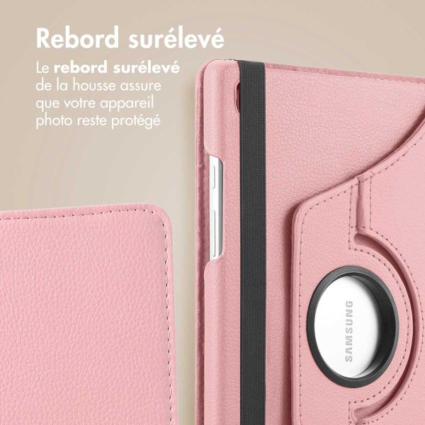 imoshion Coque tablette rotatif à 360° Samsung Galaxy Tab A9 8.7 pouces - Rose