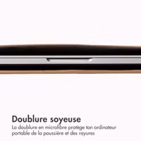 Accezz Leather Pochette ordinateur Apple MacBook 13 pouces - Cognac