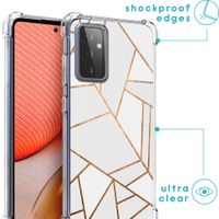 imoshion Coque Design avec cordon Samsung Galaxy A72 - White Graphic