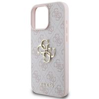 Guess Coque 4G Metal Logo Backcover Apple iPhone 16 Pro Max - Rose