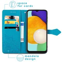 imoshion Etui de téléphone portefeuille Mandala Samsung Galaxy A13 (5G) / A04s - Turquoise