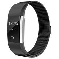 imoshion Bracelet magnétique milanais Fitbit Charge 2 - Taille M - Noir