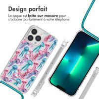 imoshion Coque Design avec cordon Apple iPhone 13 Pro Max - Jellyfish Watercolor