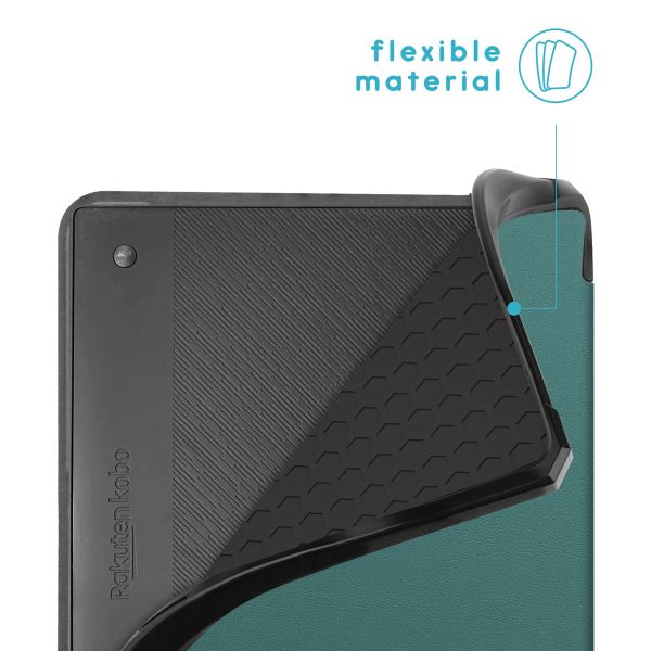 imoshion Étui de liseuse portefeuille Pliable Kobo Elipsa 2E - Vert Bleu foncé