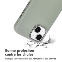 Accezz Coque arrière en cuir avec MagSafe Apple iPhone 15 - Light Grey