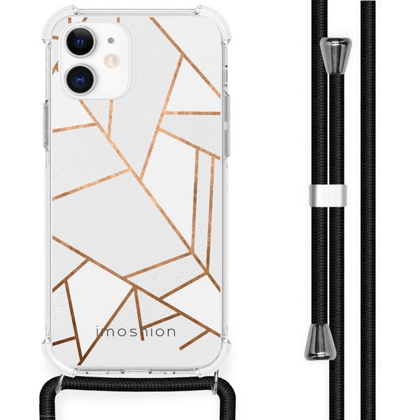 imoshion Coque Design avec cordon iPhone 12 Mini - White Graphic