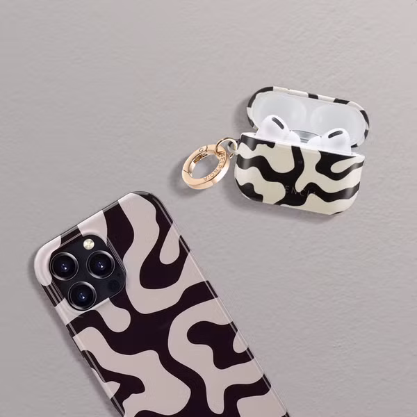 Selencia Coque Vivid Apple AirPods Pro 2 - Art Wave Black