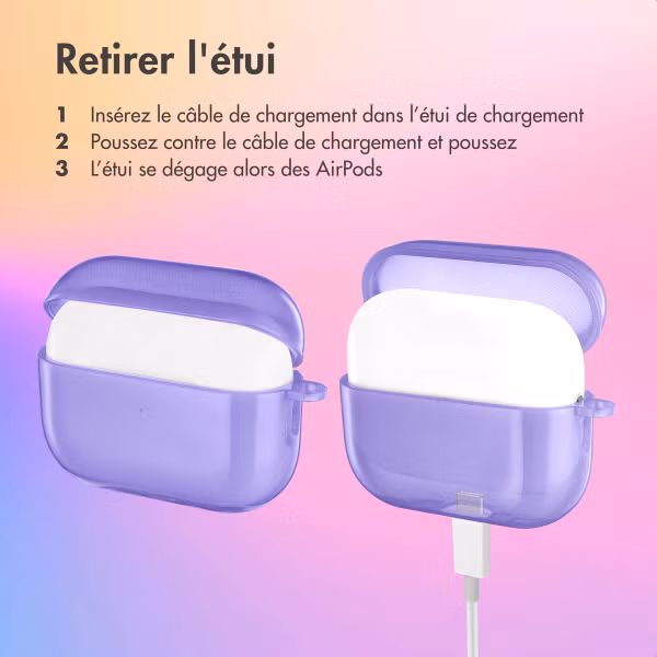 imoshion Coque Néon Apple AirPods Pro 2  - Pourpre