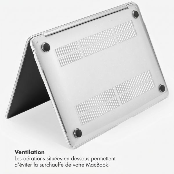 Selencia Coque Paillettes pour Apple MacBook Neo 13 pouces (2026) A18 - Transparent