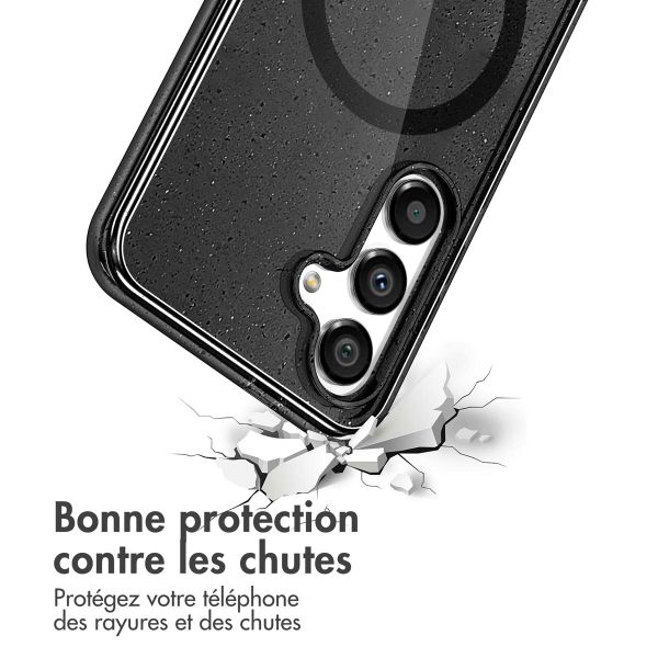 imoshion Coque Pailletée avec MagSafe Samsung Galaxy S25 Plus - Noir