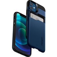 Spigen Coque Slim Armor CS iPhone 12 Mini - Bleu foncé