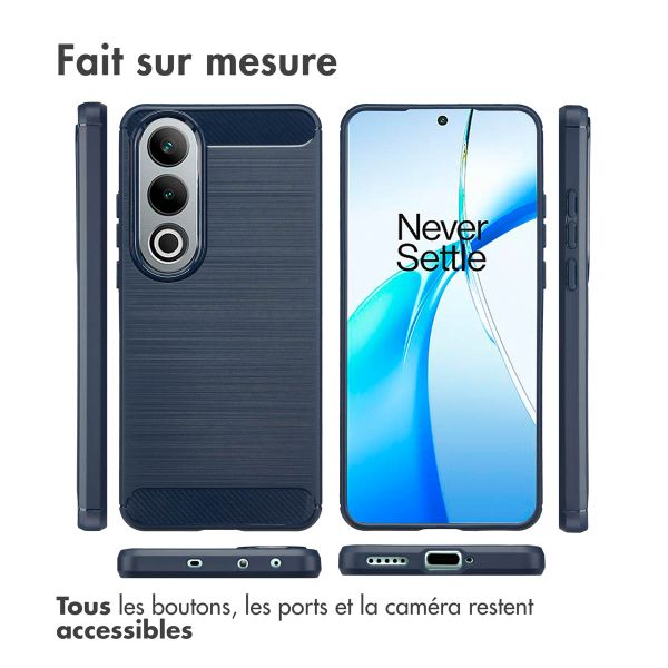 imoshion Coque Brushed OnePlus Nord CE 4 - Bleu foncé