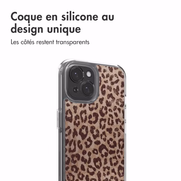 imoshion Coque Design Apple iPhone 15 - Leopard Mood